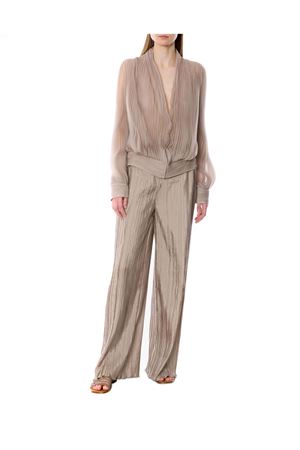 Pantalone in seta habotai ALBERTA FERRETTI | A031901250082